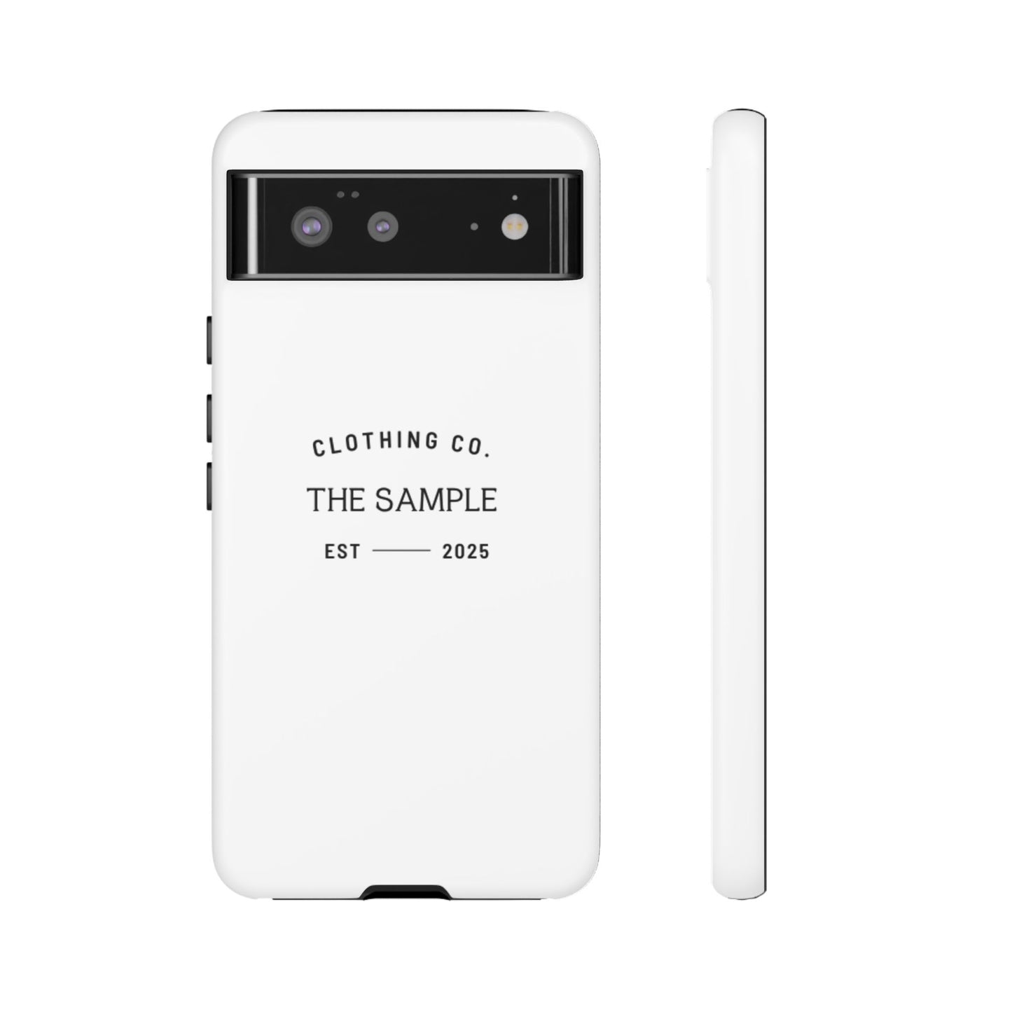 Durable Phone Case - “The Sample Clothing Co.” Design