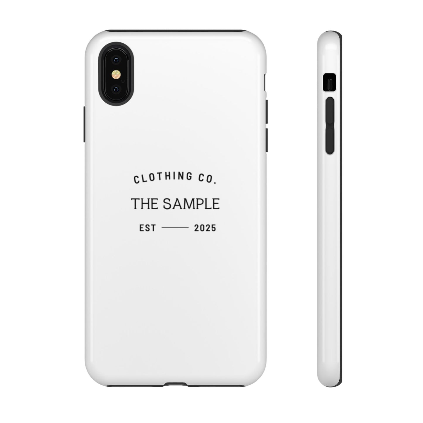 Durable Phone Case - “The Sample Clothing Co.” Design