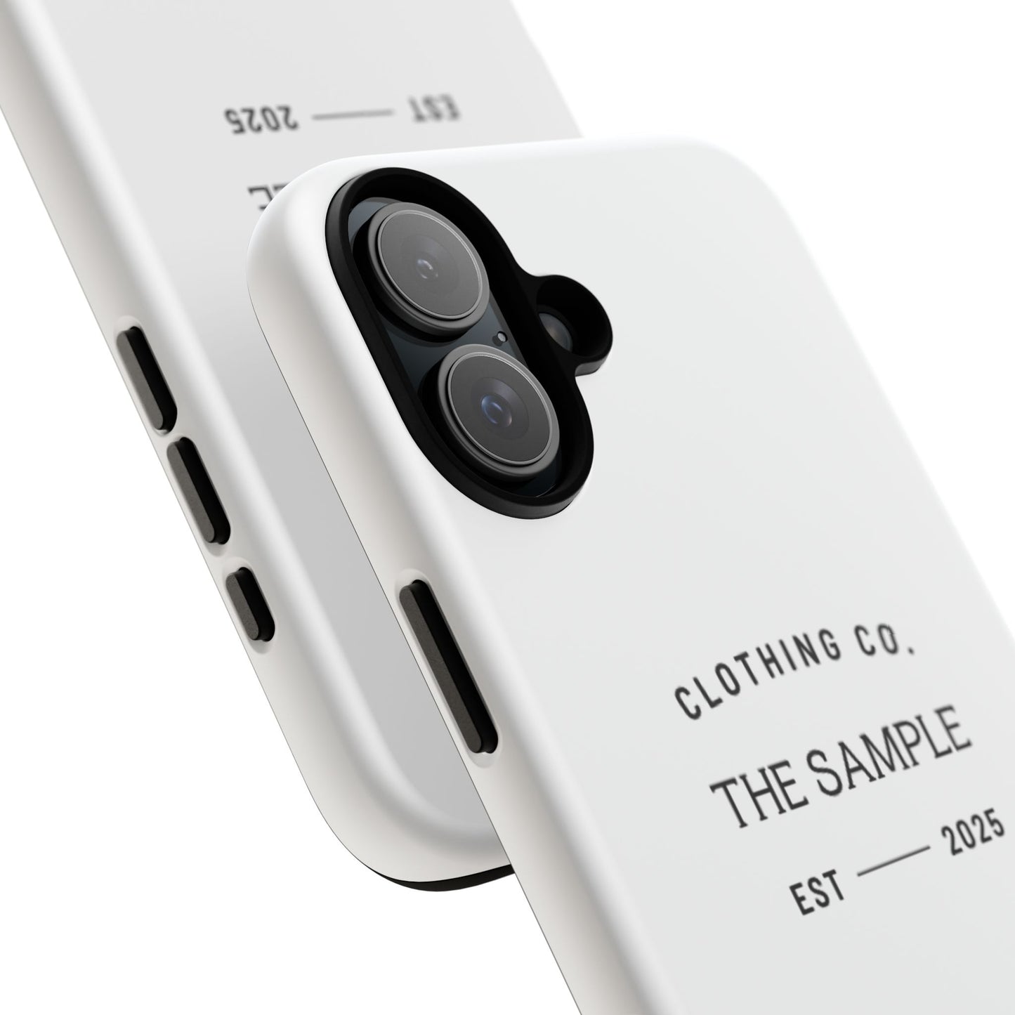 Durable Phone Case - “The Sample Clothing Co.” Design