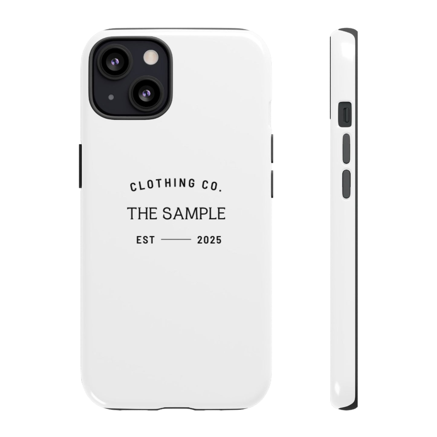 Durable Phone Case - “The Sample Clothing Co.” Design