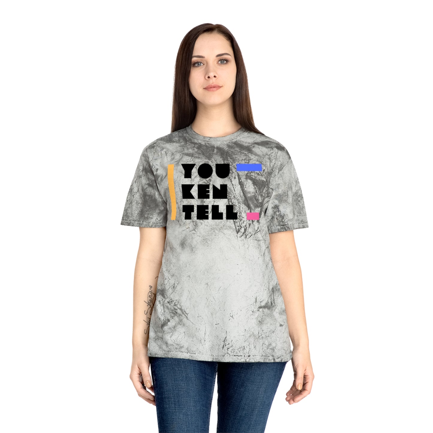 (Unisex) Color Blast T- Shirt- “You Ken Tell” Design