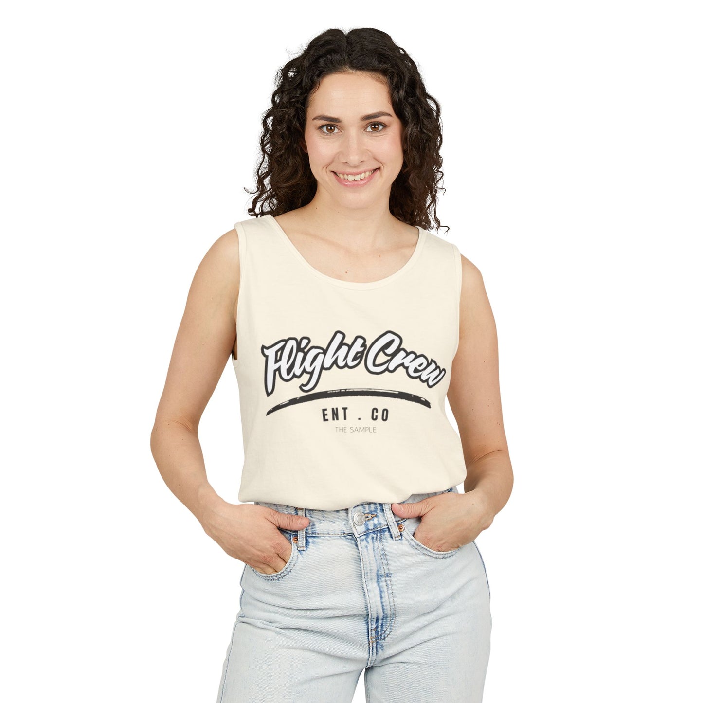 Unisex Garmented-Tank Top - "Flight Crew" Design