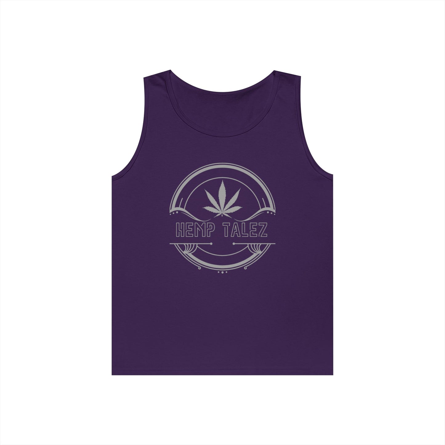 (Unisex) Heavy Cotton Tank Top - “Hemp Talez” Design