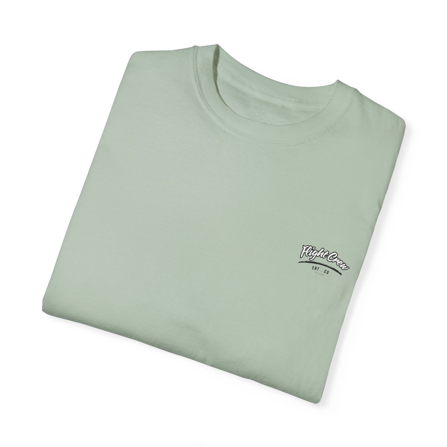 Casual Unisex Garment-Dyed T-Shirt - "Flight Crew" Design