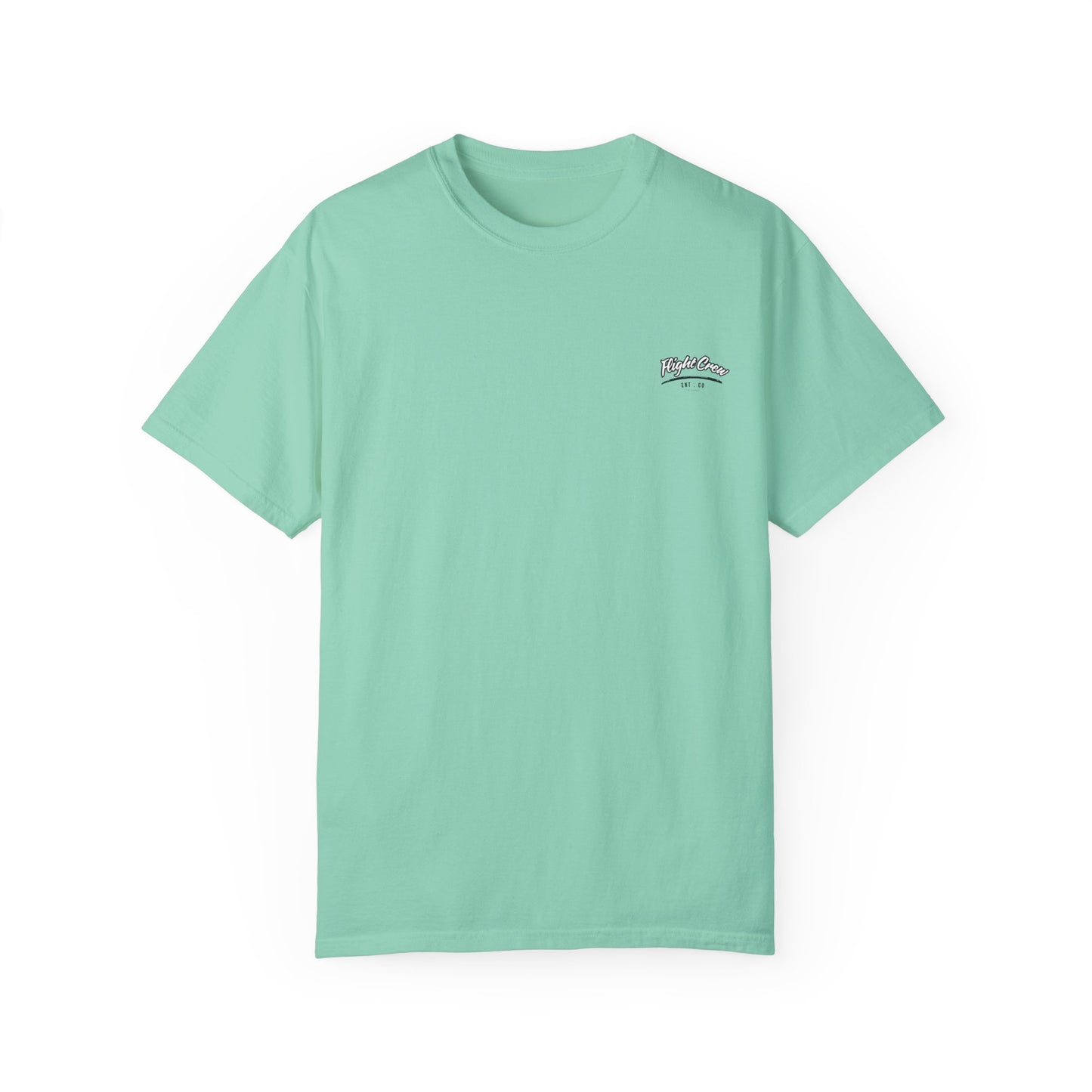Casual Unisex Garment-Dyed T-Shirt - "Flight Crew" Design