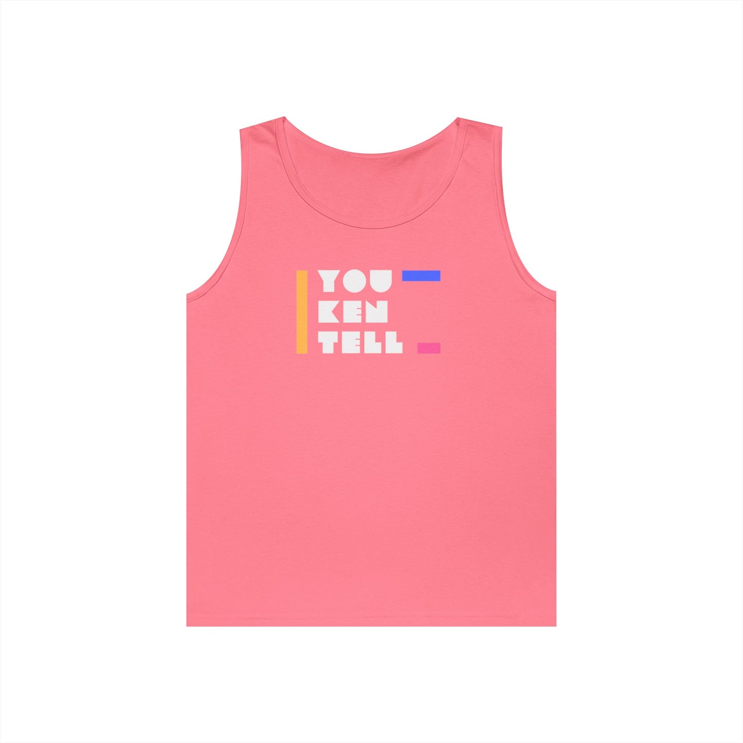 (Unisex) Heavy Cotton Tank Top - “You Ken Tell” Design