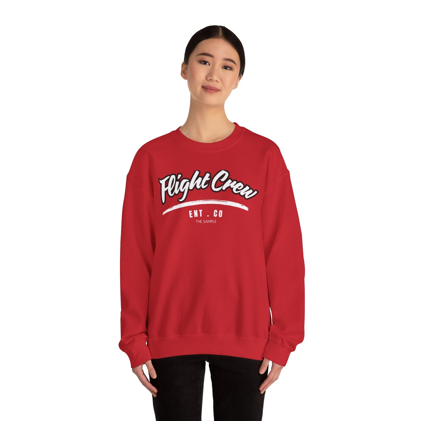 Unisex Heavy Blend™ Crewneck Sweatshirt - "Flight Crew" Design