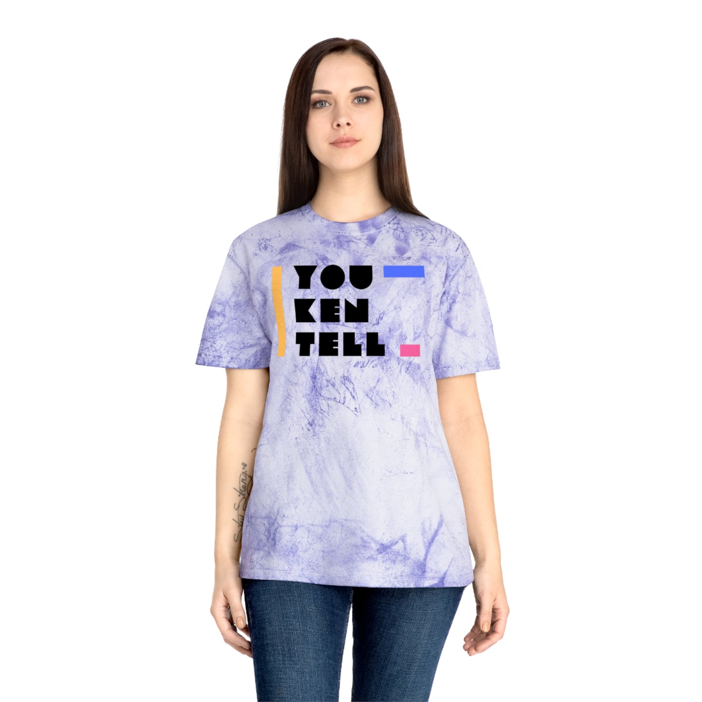 (Unisex) Color Blast T- Shirt- “You Ken Tell” Design