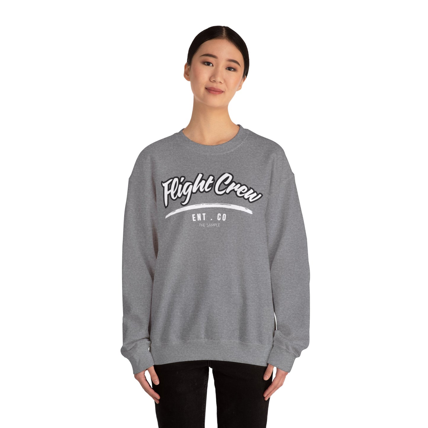 Unisex Heavy Blend™ Crewneck Sweatshirt - "Flight Crew" Design