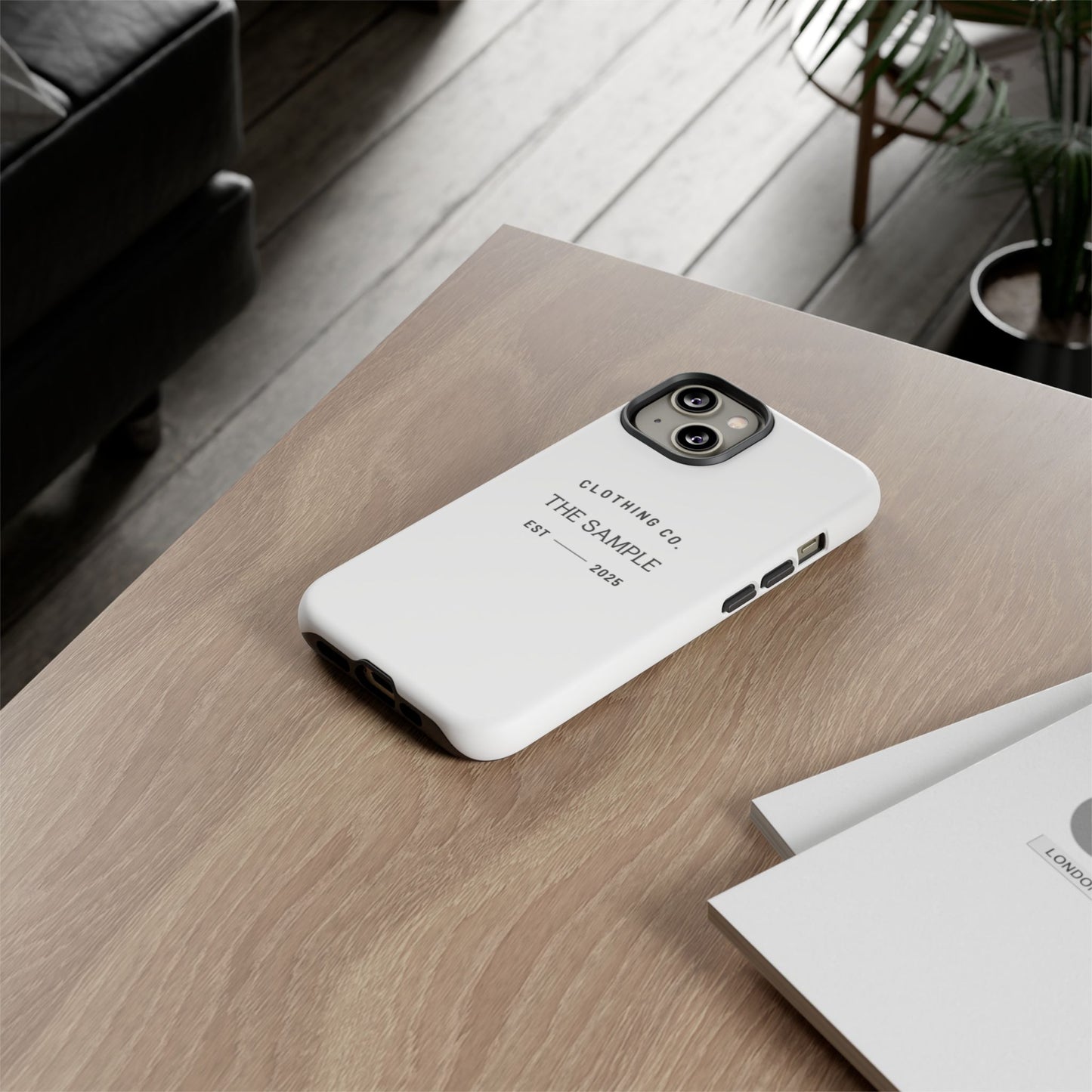 Durable Phone Case - “The Sample Clothing Co.” Design