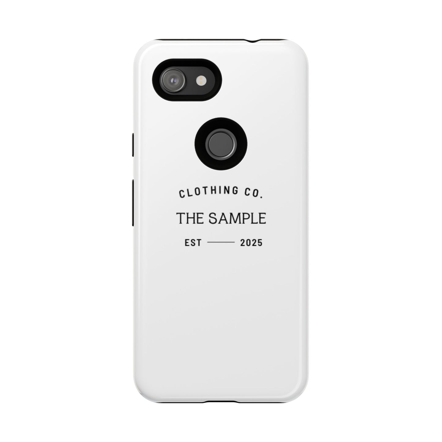 Durable Phone Case - “The Sample Clothing Co.” Design