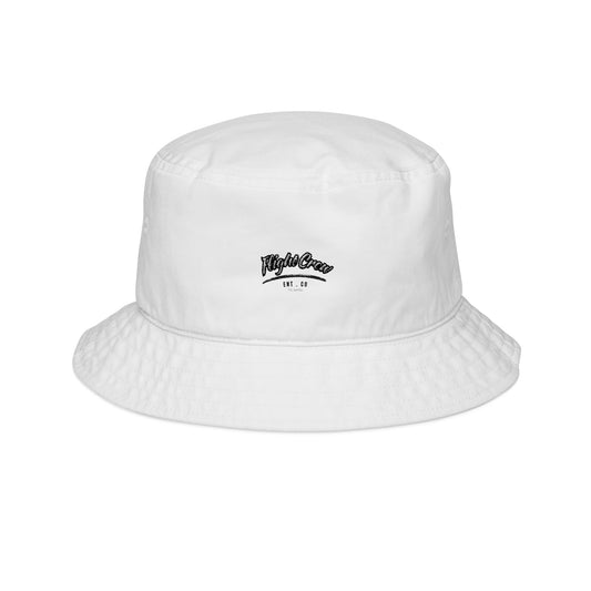 Stylish Embroidered Bucket Hat - "Flight Crew" Design