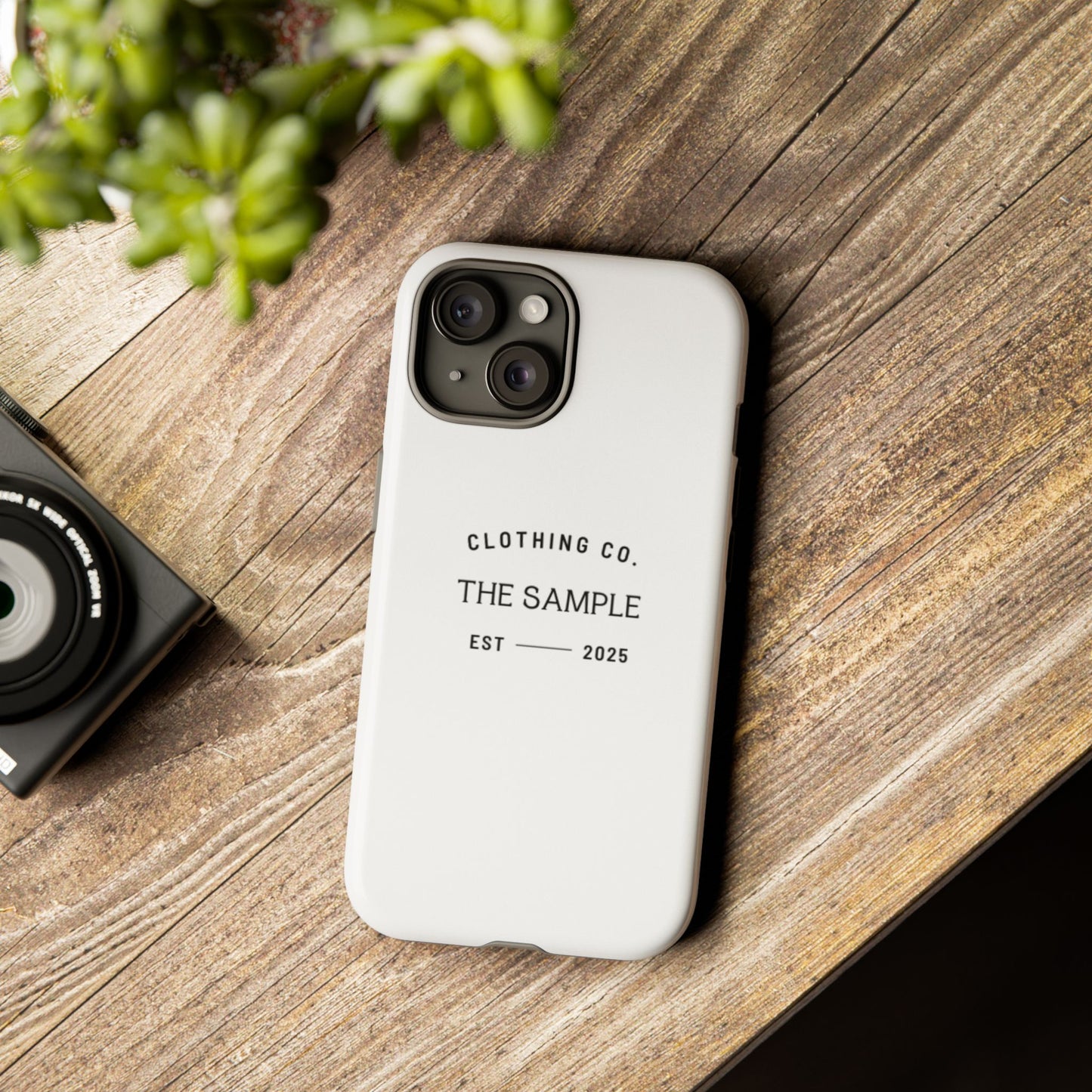 Durable Phone Case - “The Sample Clothing Co.” Design