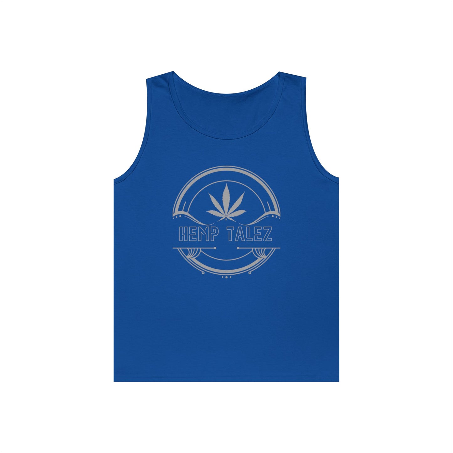 (Unisex) Heavy Cotton Tank Top - “Hemp Talez” Design