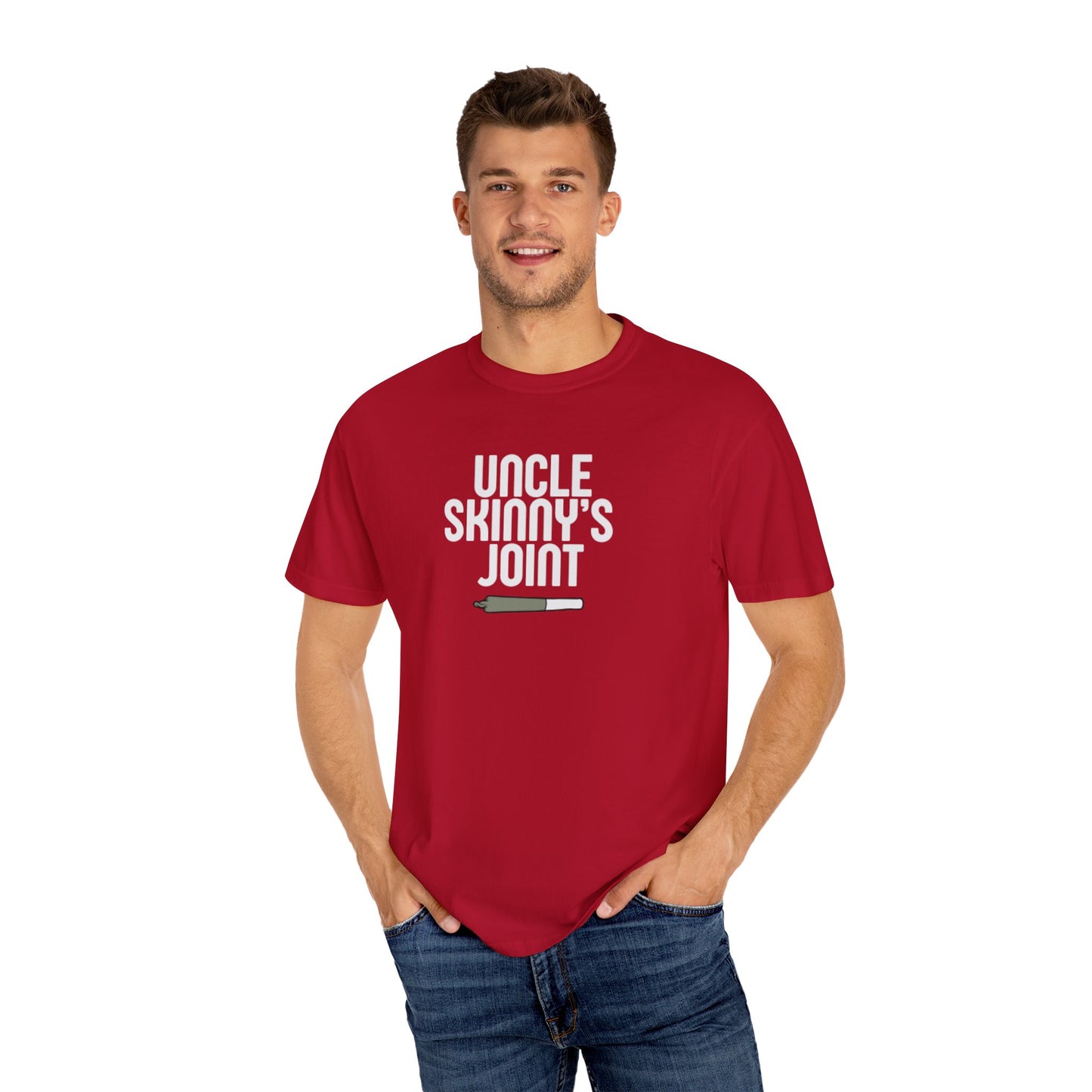 (Unisex) Comfortable Tee - “Uncle Skinny’s Joint” Design