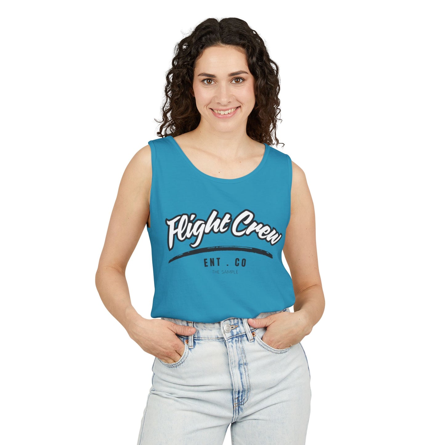 Unisex Garmented-Tank Top - "Flight Crew" Design