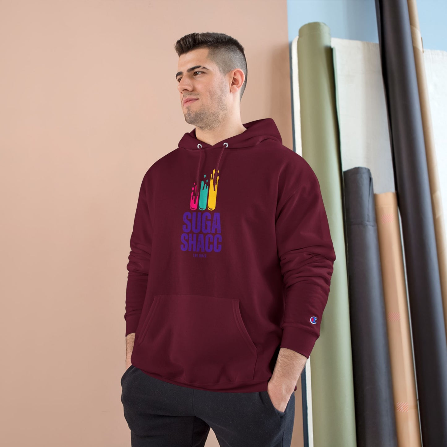 Champion Hoodie - "Suga Shacc" Design
