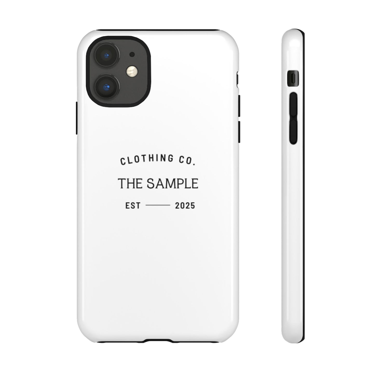 Durable Phone Case - “The Sample Clothing Co.” Design