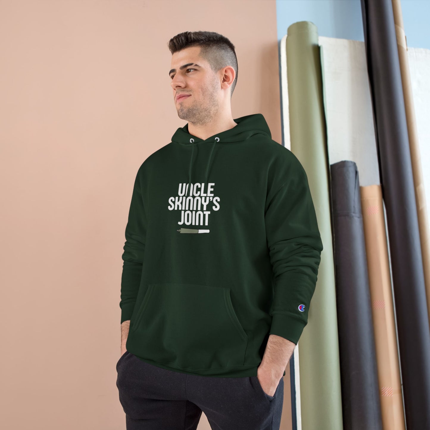 Champion Hoodie - “Uncle Skinny’s Joint” Design