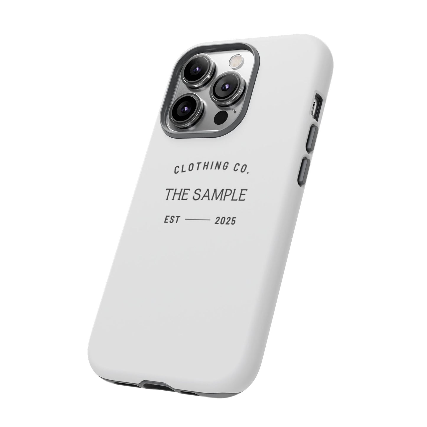 Durable Phone Case - “The Sample Clothing Co.” Design