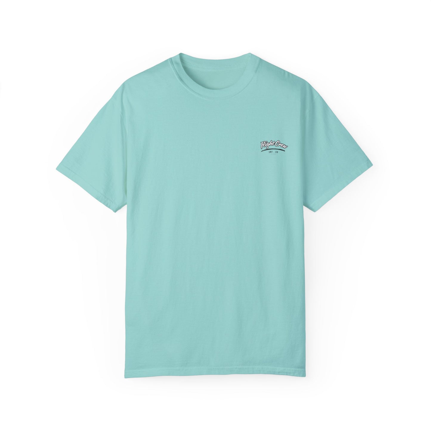 Casual Unisex Garment-Dyed T-Shirt - "Flight Crew" Design