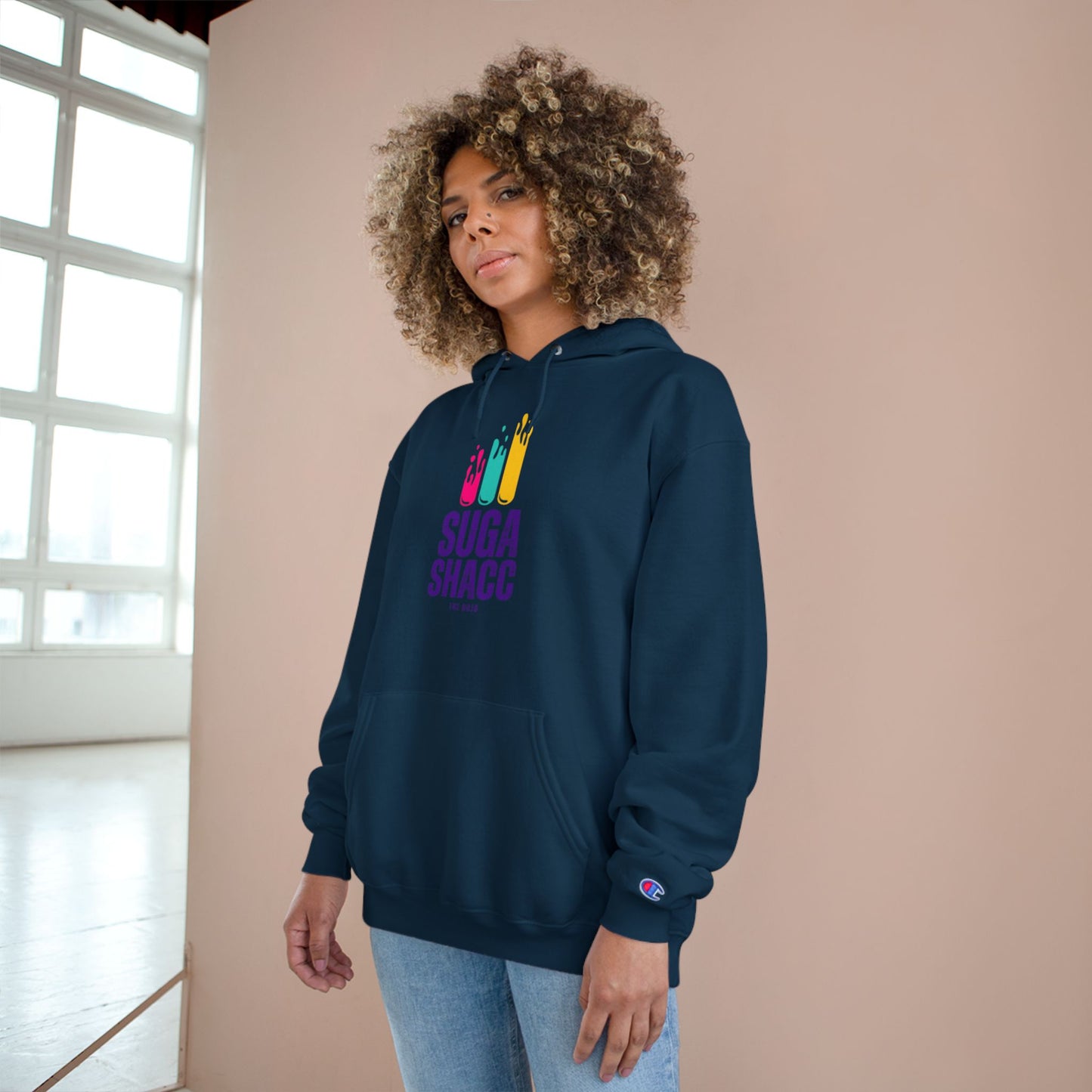 Champion Hoodie - "Suga Shacc" Design