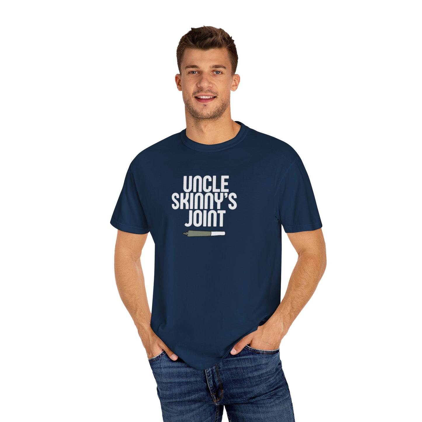 (Unisex) Comfortable Tee - “Uncle Skinny’s Joint” Design
