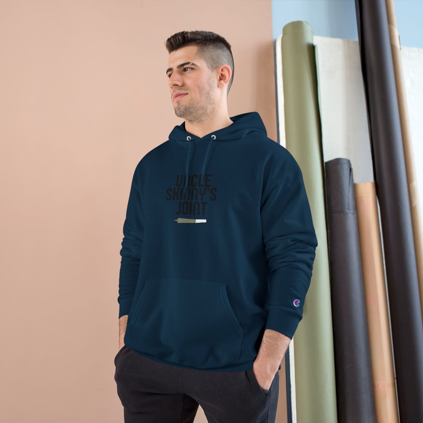 Champion Hoodie - “Uncle Skinny’s Joint” Design