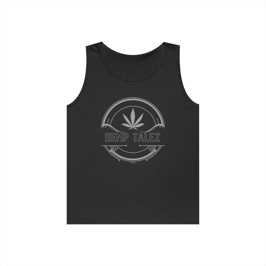 (Unisex) Heavy Cotton Tank Top - “Hemp Talez” Design