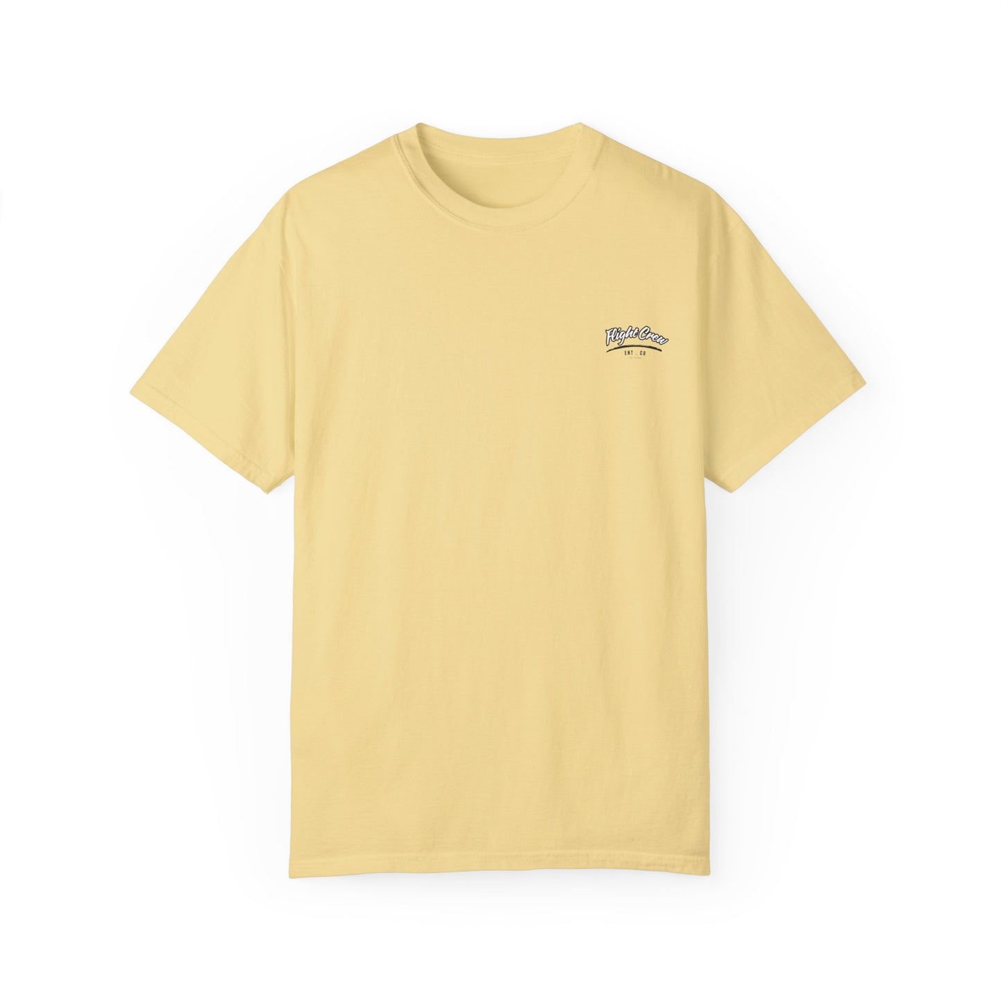 Casual Unisex Garment-Dyed T-Shirt - "Flight Crew" Design