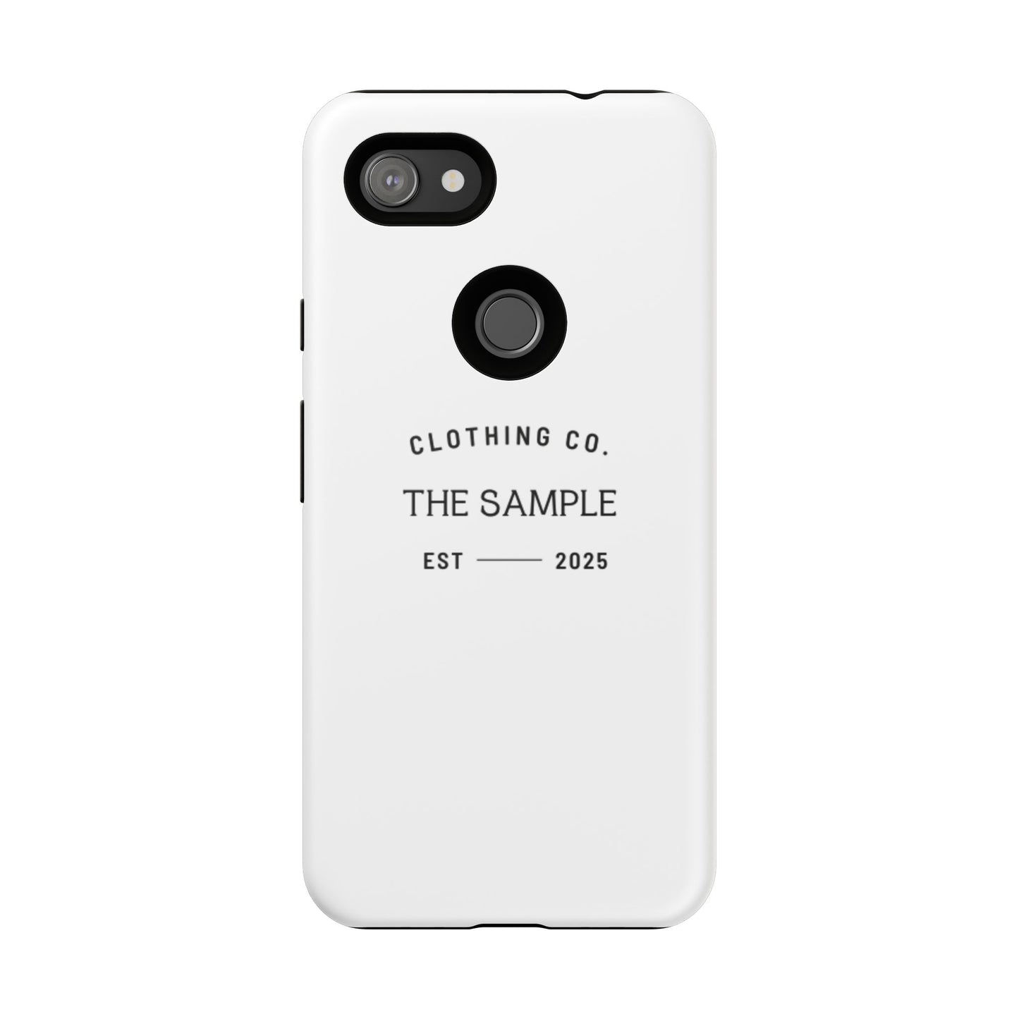 Durable Phone Case - “The Sample Clothing Co.” Design