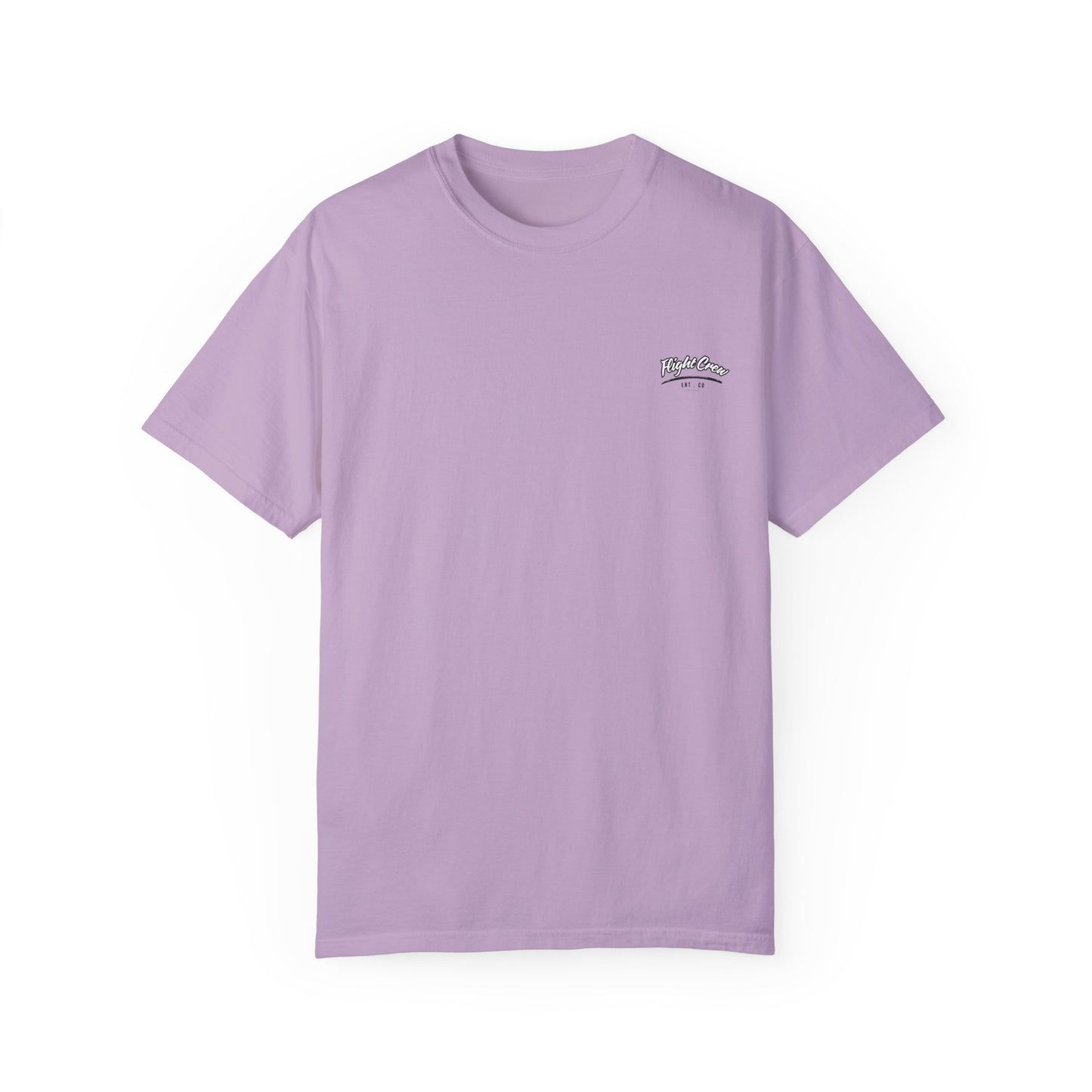 Casual Unisex Garment-Dyed T-Shirt - "Flight Crew" Design