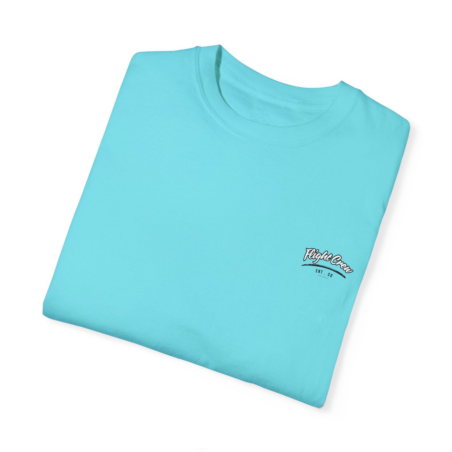 Casual Unisex Garment-Dyed T-Shirt - "Flight Crew" Design