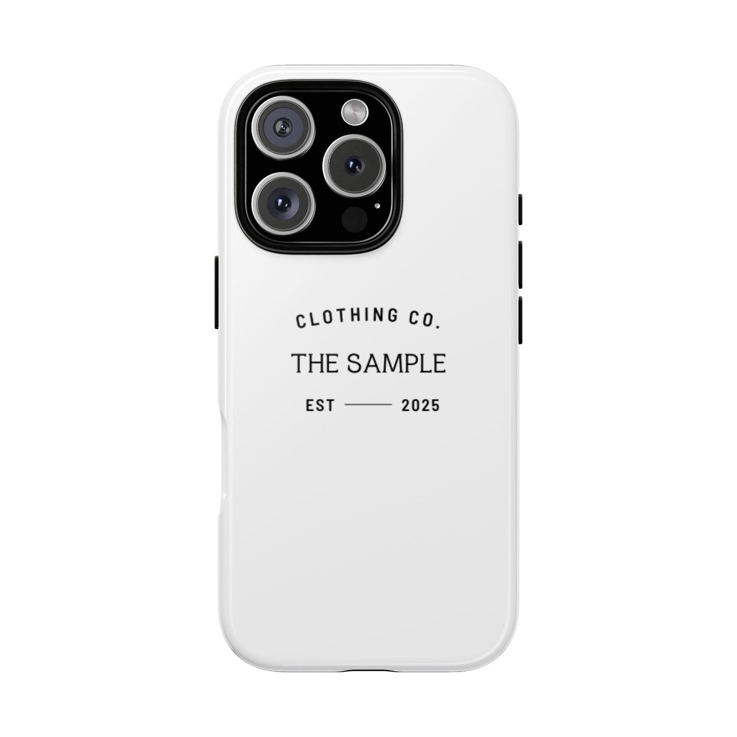 Durable Phone Case - “The Sample Clothing Co.” Design