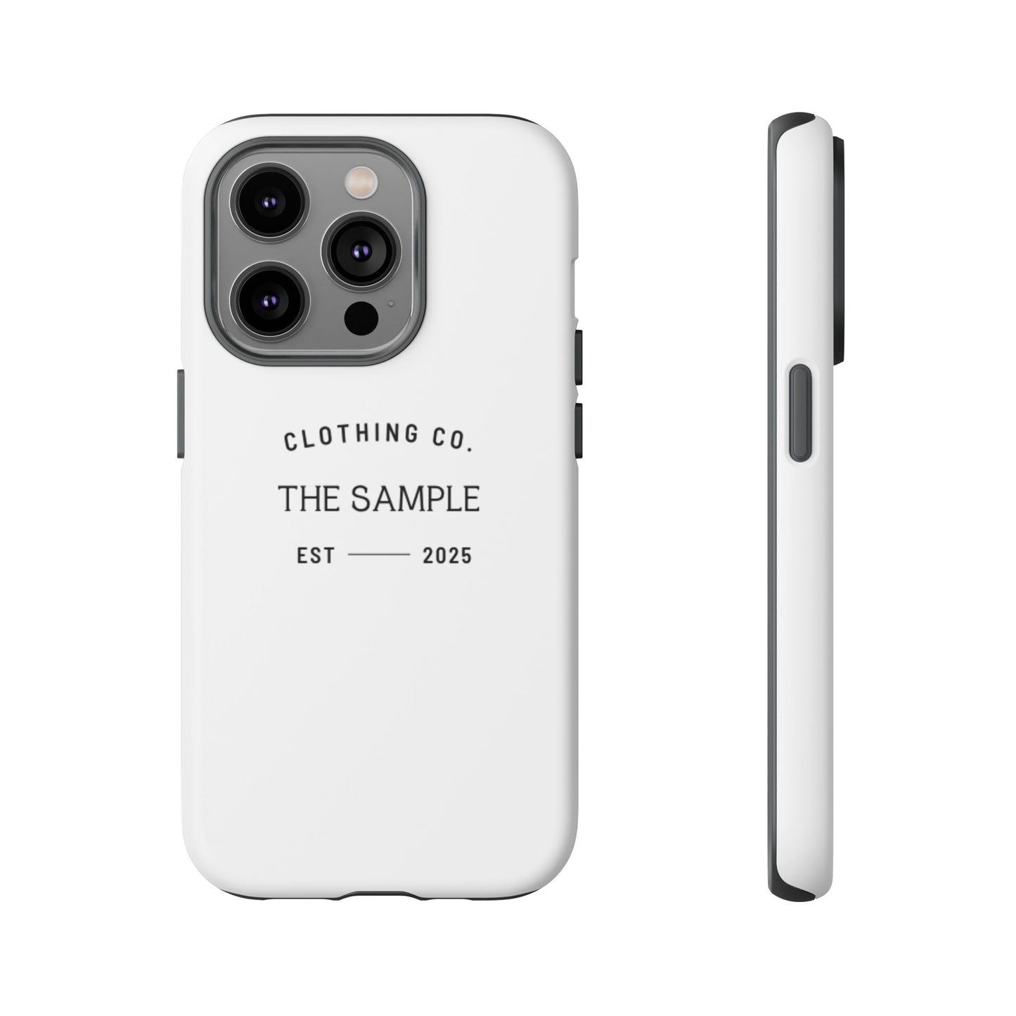 Durable Phone Case - “The Sample Clothing Co.” Design