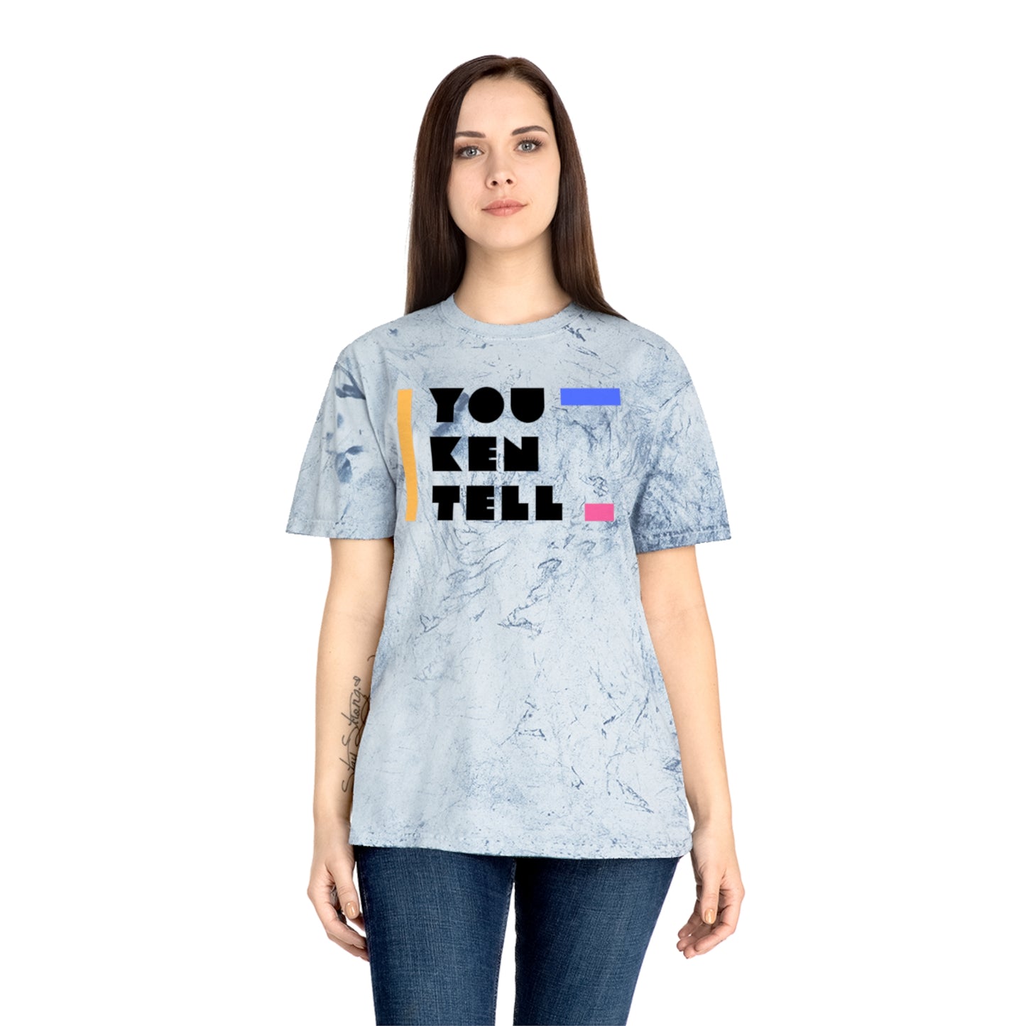 (Unisex) Color Blast T- Shirt- “You Ken Tell” Design