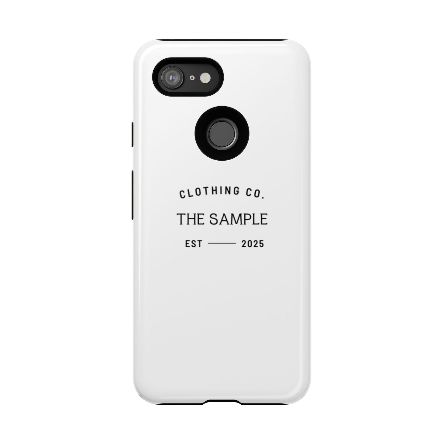 Durable Phone Case - “The Sample Clothing Co.” Design