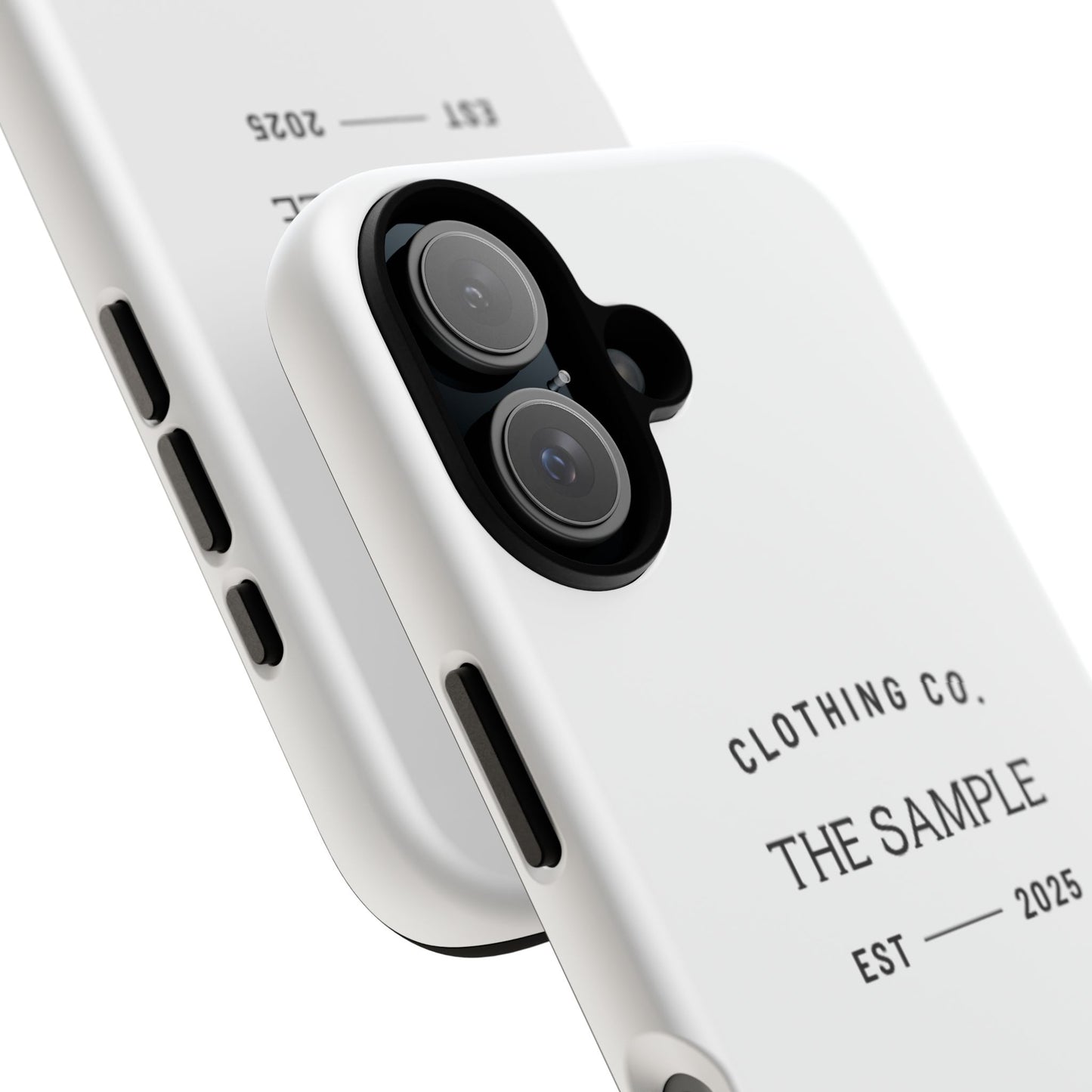 Durable Phone Case - “The Sample Clothing Co.” Design
