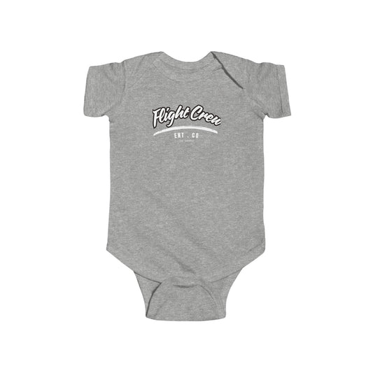 Infant Fine Jersey Bodysuit - "Flight Crew" Design