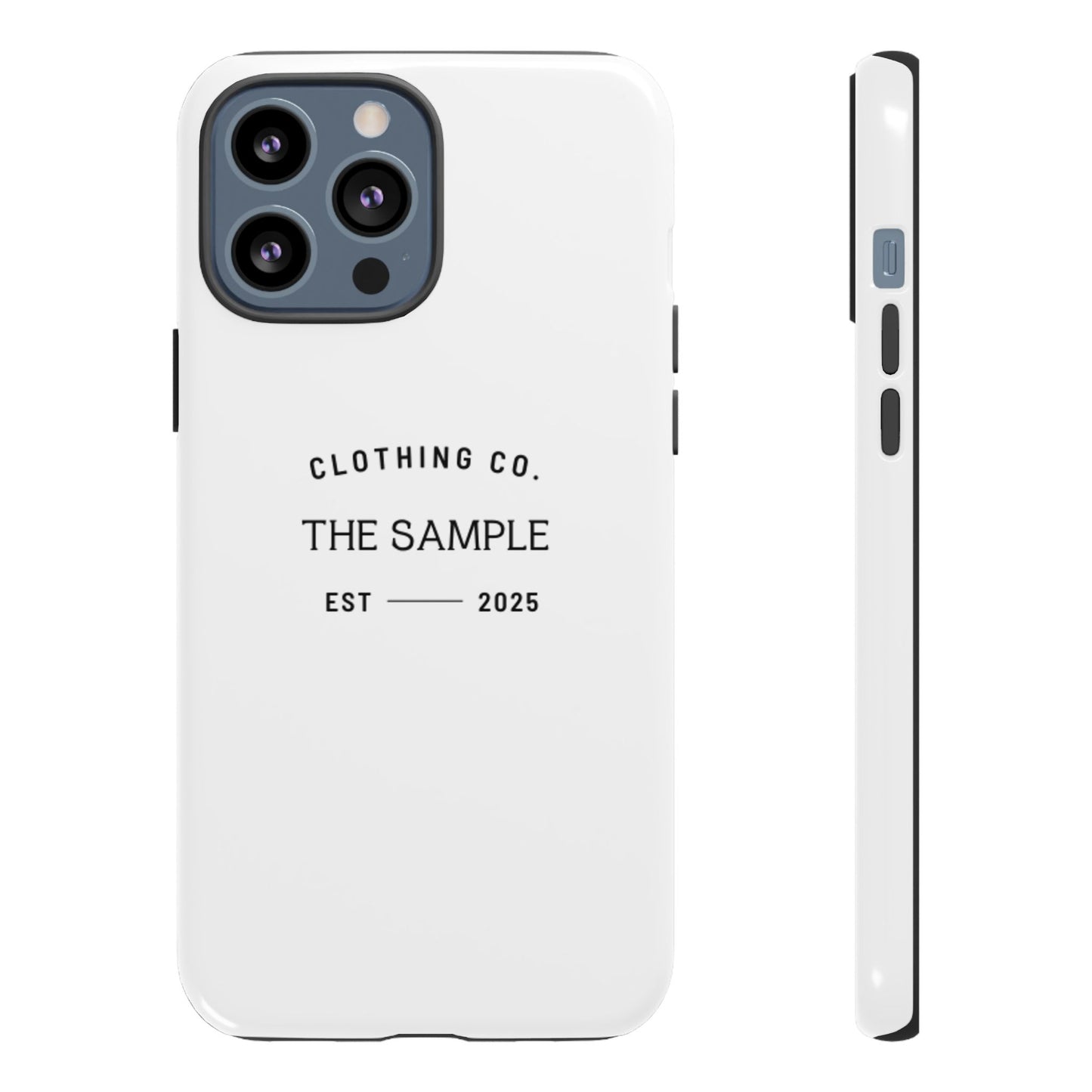 Durable Phone Case - “The Sample Clothing Co.” Design