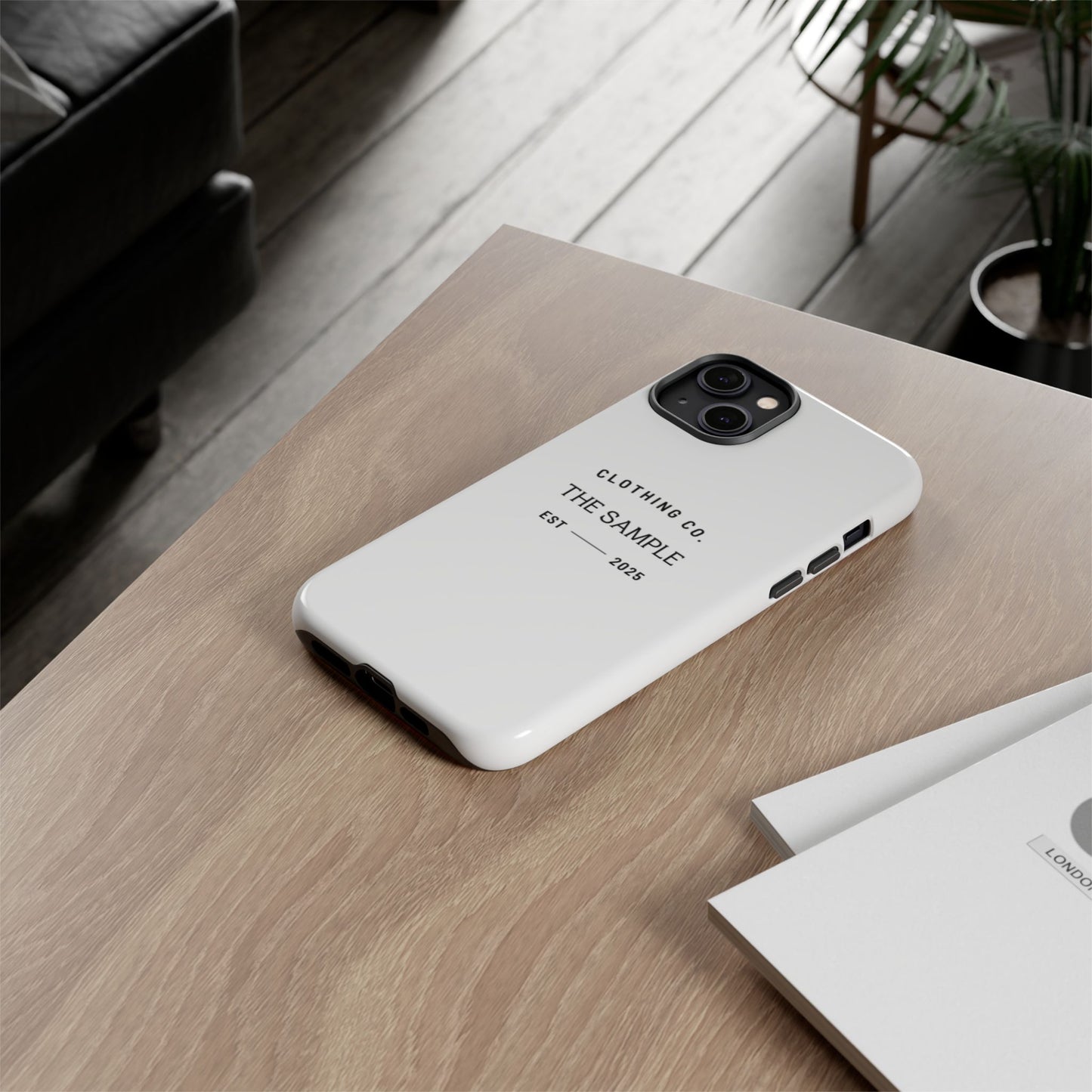 Durable Phone Case - “The Sample Clothing Co.” Design