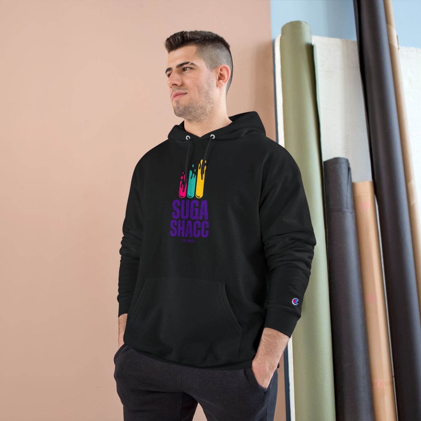 Champion Hoodie - "Suga Shacc" Design