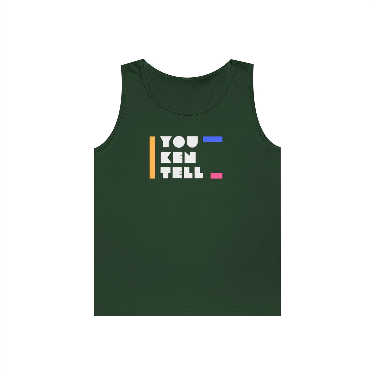 (Unisex) Heavy Cotton Tank Top - “You Ken Tell” Design