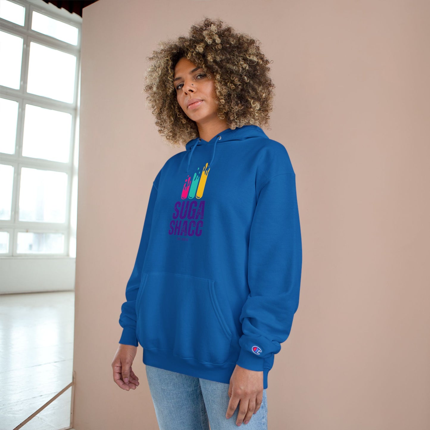 Champion Hoodie - "Suga Shacc" Design