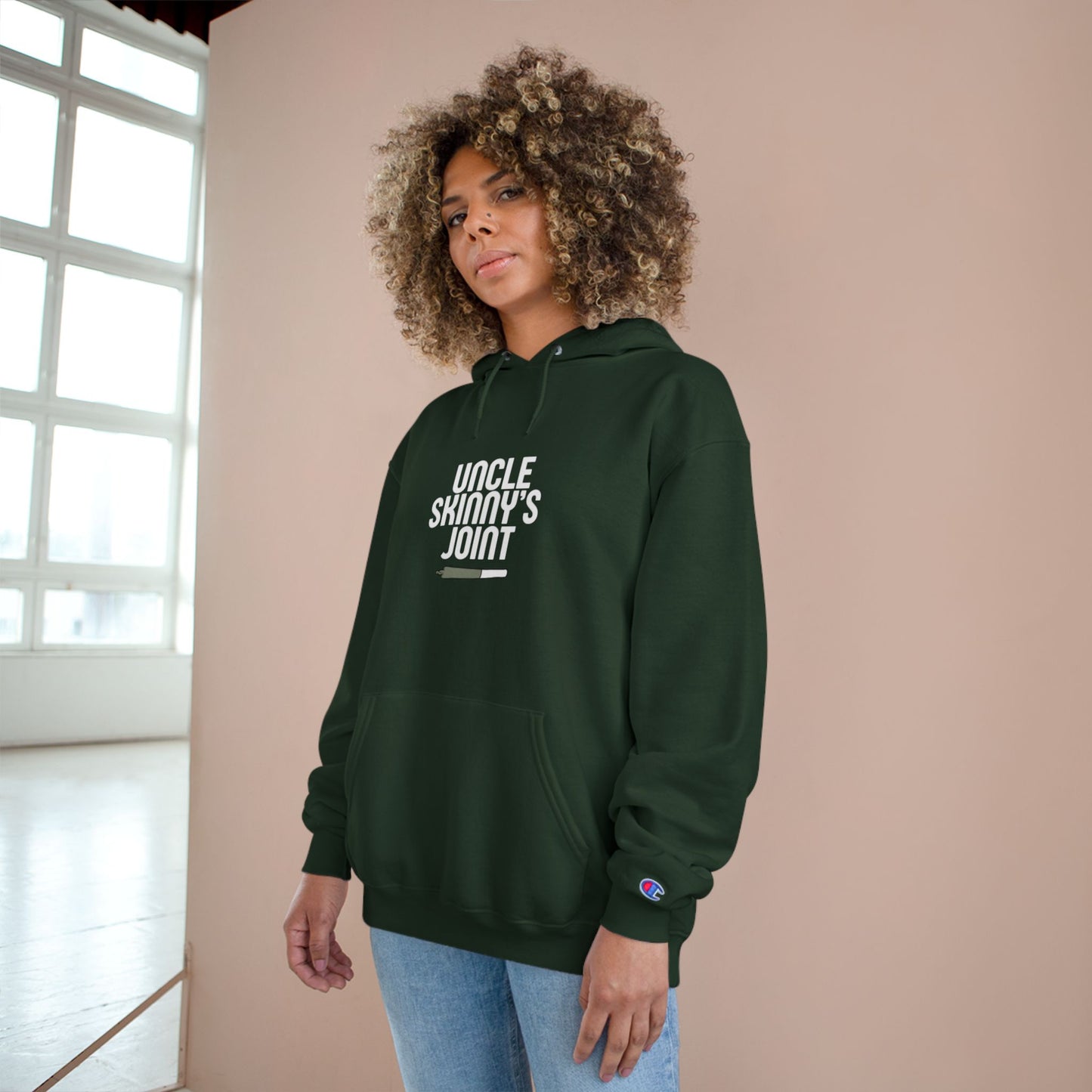 Champion Hoodie - “Uncle Skinny’s Joint” Design