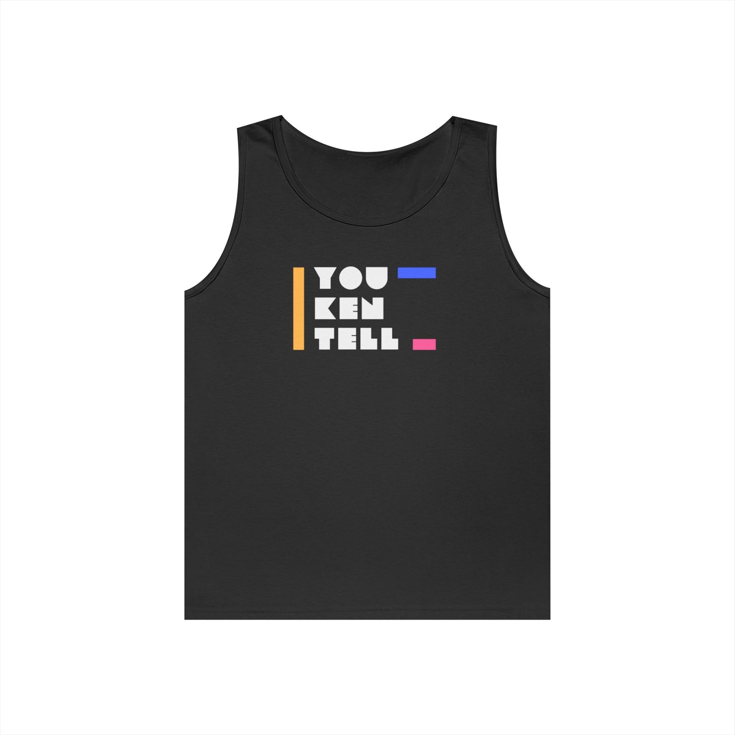 (Unisex) Heavy Cotton Tank Top - “You Ken Tell” Design
