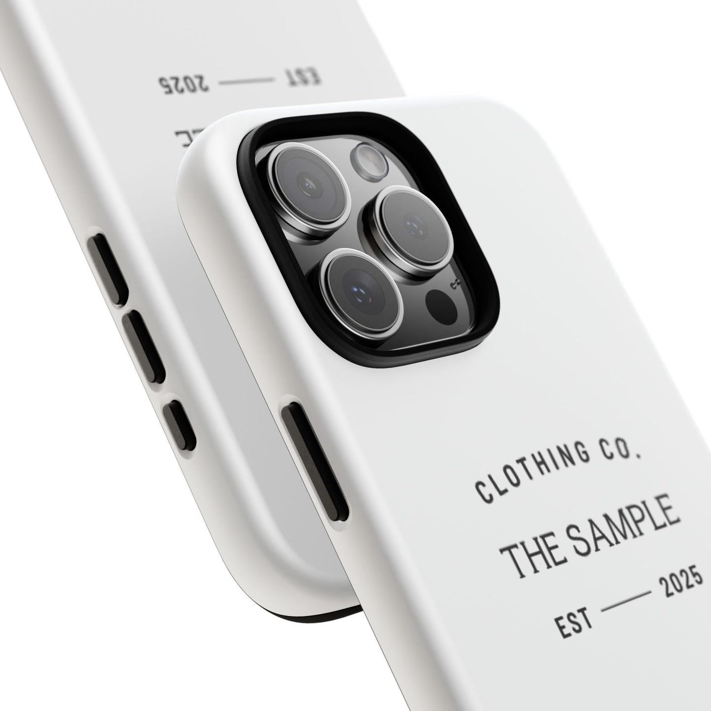 Durable Phone Case - “The Sample Clothing Co.” Design