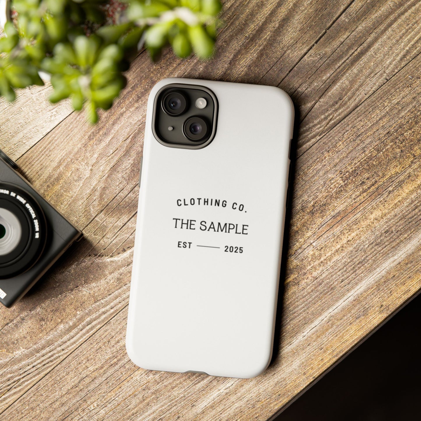 Durable Phone Case - “The Sample Clothing Co.” Design