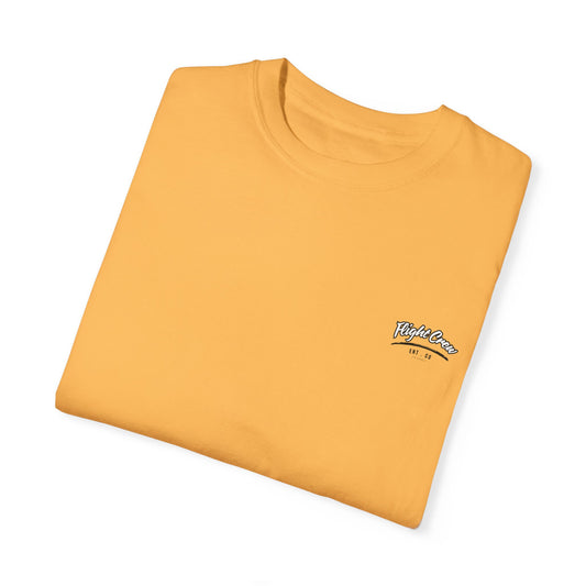 Casual Unisex Garment-Dyed T-Shirt - "Flight Crew" Design