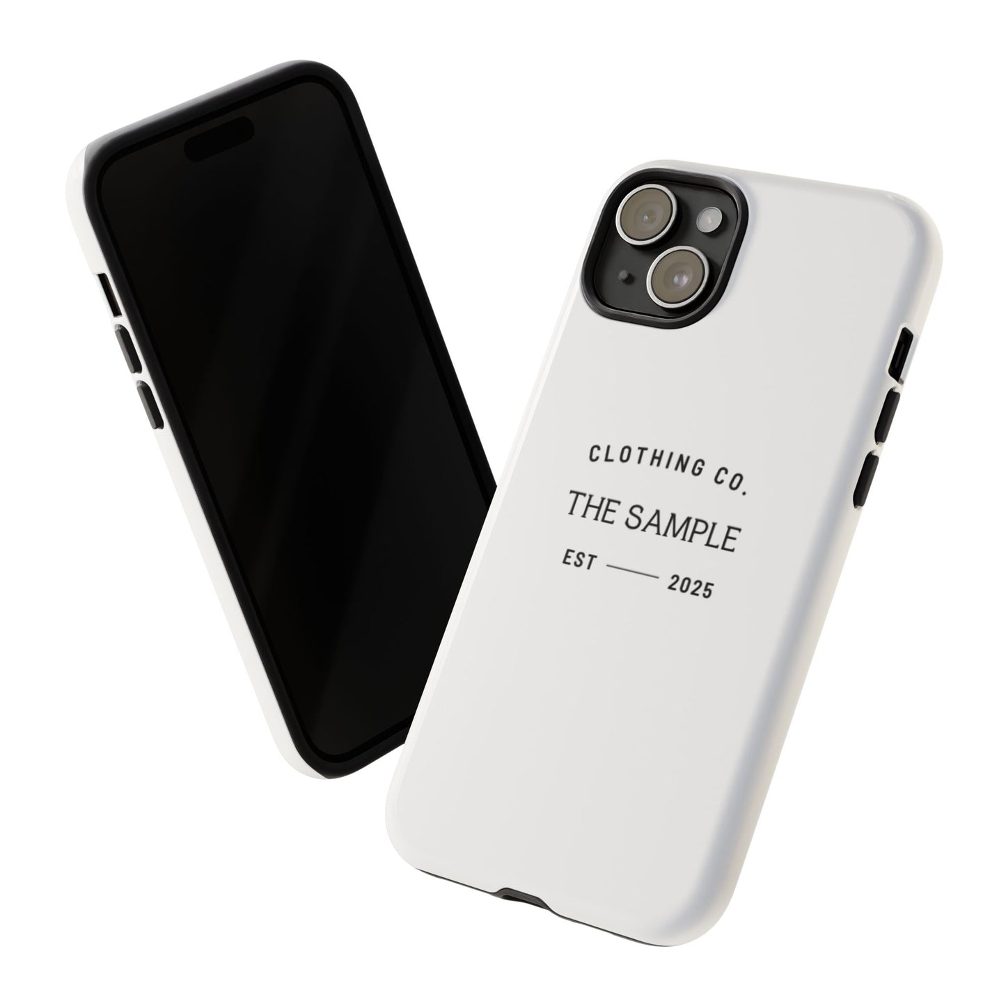 Durable Phone Case - “The Sample Clothing Co.” Design